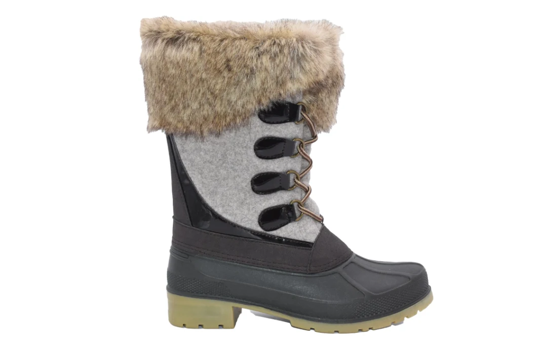 Winter Ladies Snow Boots Women&prime; S Shoes Warm Non-Slip Cotton Casual Snow Boots