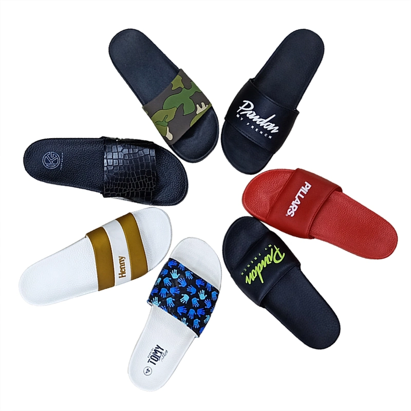 Custom Logo Slippers Men Plain Blank Slide Sandal