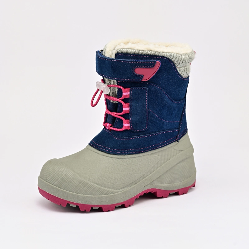 Suede Woolen Upper Fur Lining Warm Snow Boots