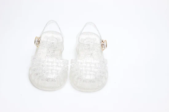 Sample Customization Mustard Jelly Shoes Welly Beach Jelly Sandal for Children