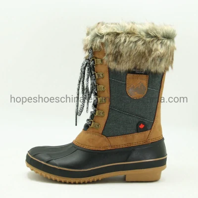 Lady Warm Fur High Boots Knee Boots