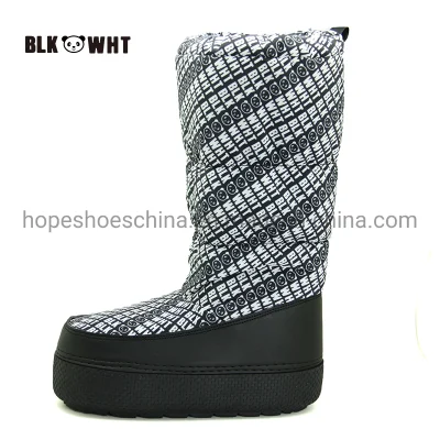 High Cute Knee Boots Added Adge Sole Mon Snow Boots